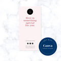3 x 6 Editable Box Label Template, Custom Packaging Labels, Canva Template, Packaging Sticker, Printable Parcel Sticker, Box seal