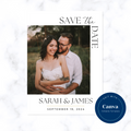 Save The Date Template with Two Images (Double Sided)
