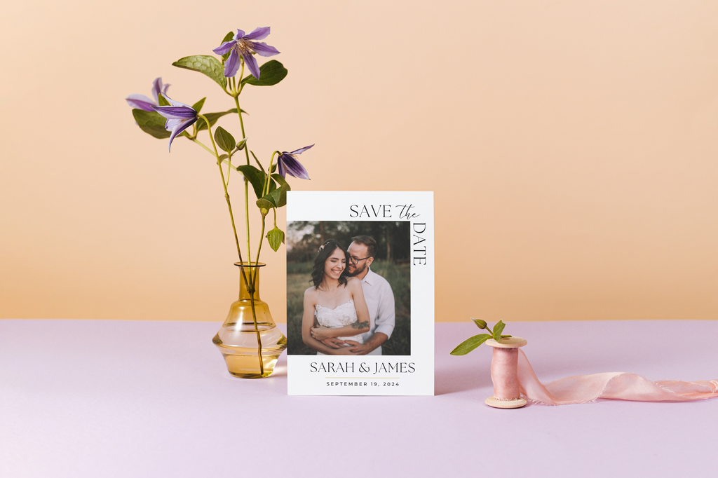 Save The Date Template with Single Photo