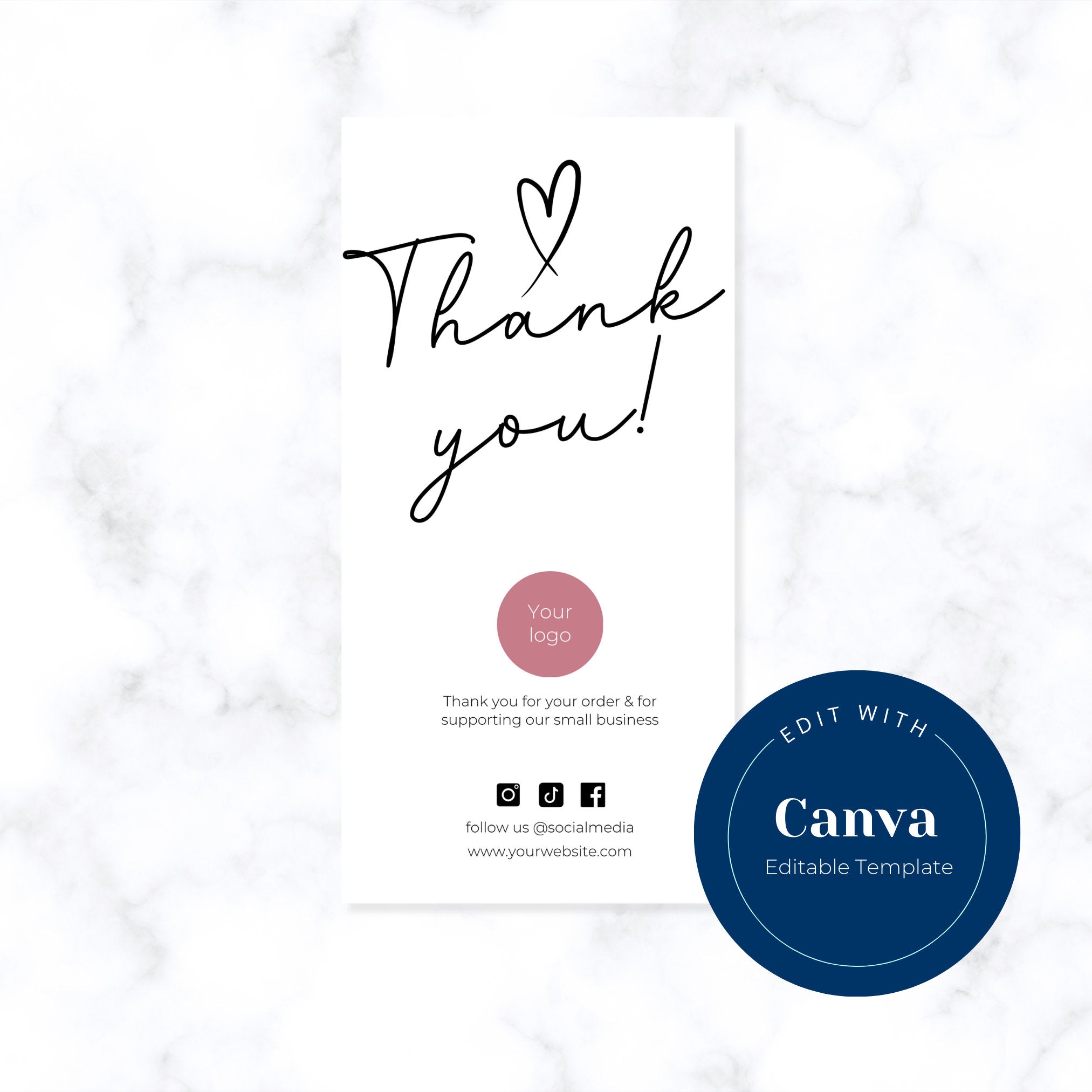3 x 6 Editable Box Label Template, Custom Packaging Labels, Canva Template, Packaging Sticker, Printable Parcel Sticker, Box seal